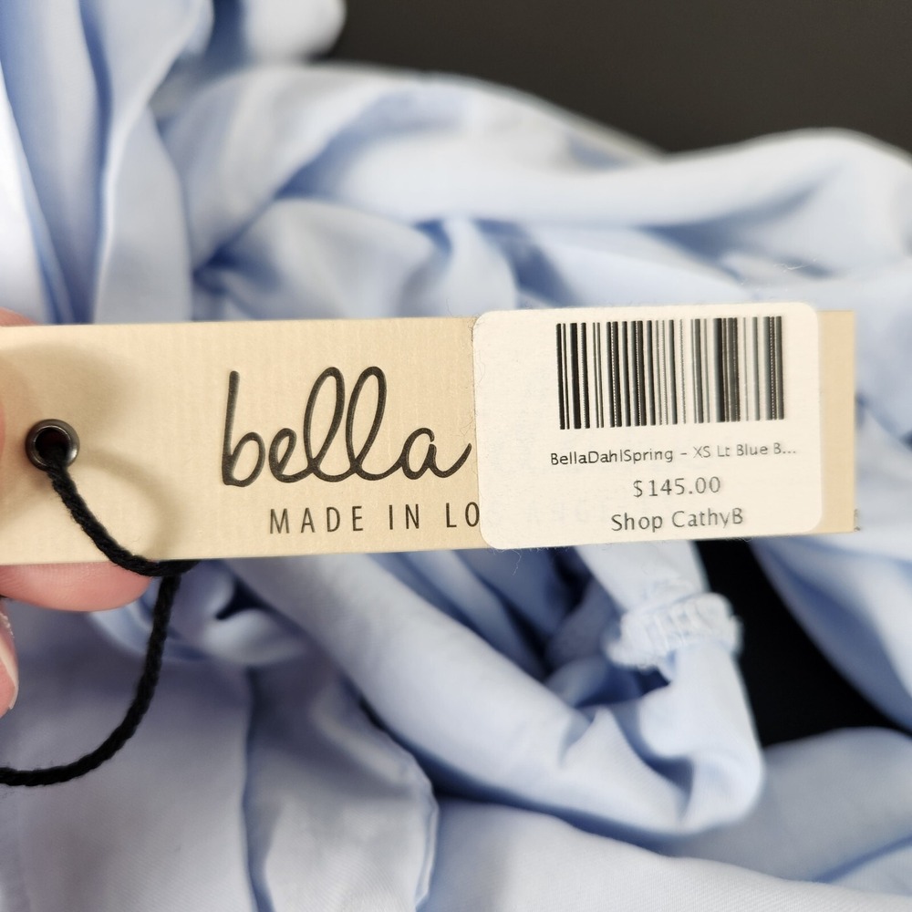Bella Dahl NWT Womens Light Blue Split Back Button Down Shirt XS Beach‎ Coastal - Picture 8 of 13